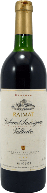 56,95 € 送料無料 | 赤ワイン Raimat Vallcorba コレクターの標本 予約 D.O. Costers del Segre カタロニア スペイン Cabernet Sauvignon ボトル 75 cl