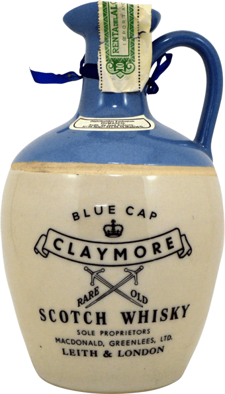 824,95 € 免费送货 | 威士忌混合 Macdonald Greenlees Claymore Blue Cap Old Bottling 收藏家标本 英国 瓶子 75 cl