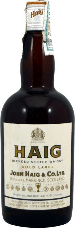 34,95 € Envoi gratuit | Whisky Blend John Haig & Co Gold — Édition Or Espagne Bouteille 75 cl Objet de Collection Non Destinée à la Consommation, Capsule à Vis