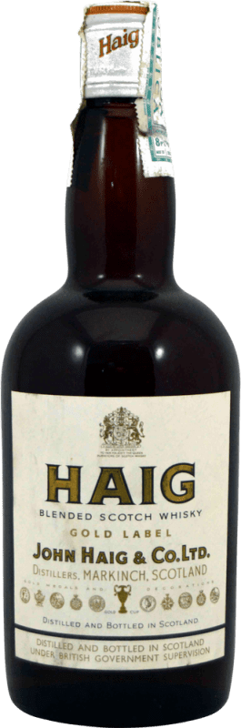 33,95 € Spedizione Gratuita | Whisky Blended John Haig & Co Gold Label Cierre Rosca Esemplare da Collezione Spagna Bottiglia 75 cl