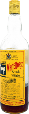 Blended Whisky White Horse Botella muy Mermada Spécimen de Collection années 1980's 75 cl