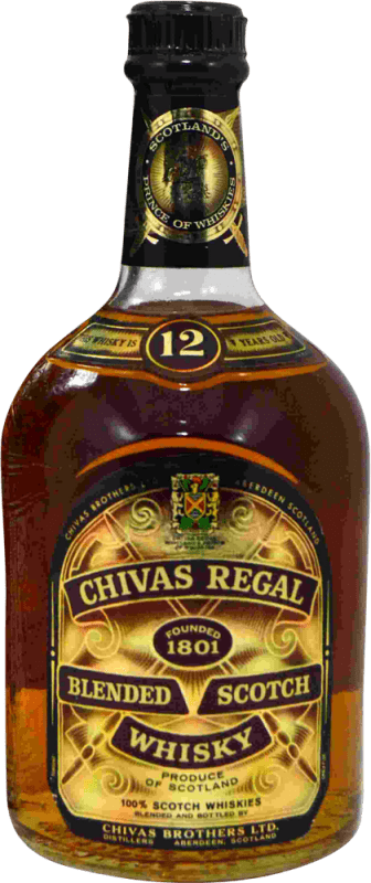 33,95 € 免费送货 | 威士忌混合 Chivas Regal 珍藏版 1970 年代 英国 12 岁 瓶子 75 cl