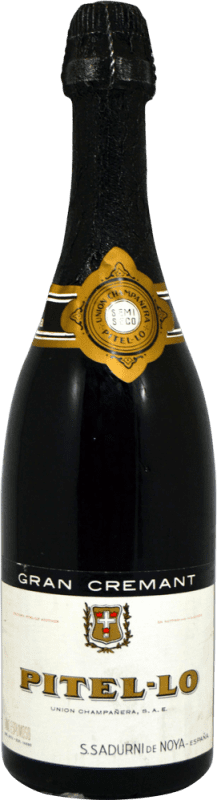 32,95 € Spedizione Gratuita | Spumante bianco Unión Champanera Pitel Lo Gran Cremant Esemplare da Collezione anni '70 Semisecco Semidolce Spagna Bottiglia 75 cl