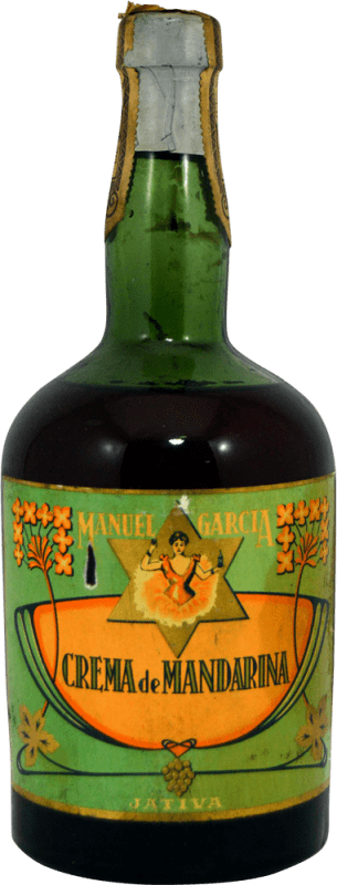 23,95 € Spedizione Gratuita | Crema di Liquore Manuel García Mandarina 1940's Esemplare da Collezione Spagna Bottiglia 75 cl