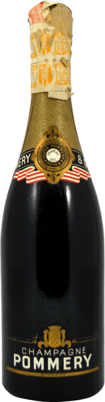 92,95 € Бесплатная доставка | Белое игристое вино Pommery Drapeau Sec 1970's Seco — Сухое A.O.C. Champagne шампанское Франция 75 cl Коллекционный экземпляр Не предназначен для употребления