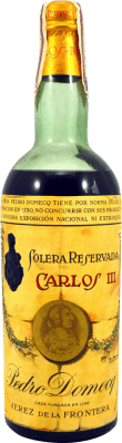 37,95 € 免费送货 | 白兰地 Pedro Domecq Carlos III 珍藏版 1970 年代 西班牙 瓶子 75 cl