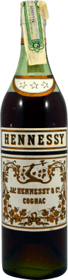 55,95 € Spedizione Gratuita | Cognac Hennessy 3 Estrellas Esemplare da Collezione anni '60 A.O.C. Cognac Francia Bottiglia 75 cl