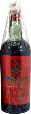 105,95 € Envío gratis | Brandy Carlos y Javier de Terry 501 Etiqueta Roja Ejemplar Coleccionista 1970's España Botella 75 cl