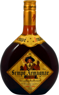 Armagnac Henry A. Sempé 3 Estrellas 1960's 70 cl Objet de Collection Non Destinée à la Consommation