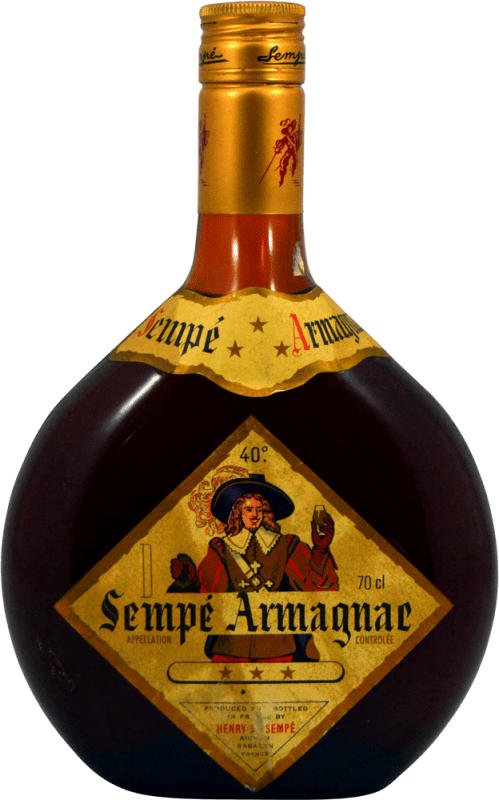 79,95 € Envoi gratuit | Armagnac Henry A. Sempé 3 Estrellas 1960's France Bouteille 70 cl Objet de Collection Non Destinée à la Consommation