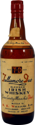 431,95 € Envio grátis | Whisky Blended Tullamore Dew D. E. Williams 1950's Irlanda Garrafa 75 cl Exemplar de colecionador Não Próprio para Consumo
