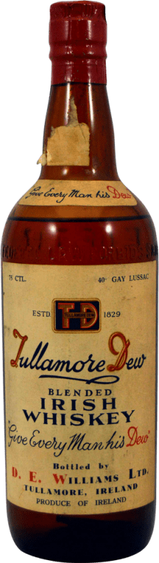 431,95 € Kostenloser Versand | Blended Whisky Tullamore Dew D. E. Williams 1950's Irland Flasche 75 cl Sammlerstück Nicht zum Verzehr Geeignet