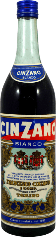 34,95 € 送料無料 | リキュール Cinzano 1970's Bianco — 白 イタリア 1 L コレクターズアイテム 飲食不可