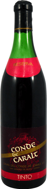 11,95 € Envío gratis | Vino Tinto Conde de Caralt Reserva España 75 cl Ejemplar Coleccionista No Apto para Consumo