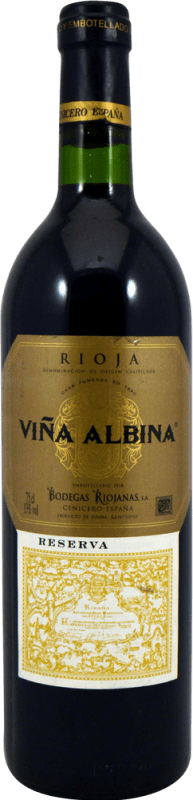23,95 € Free Shipping | Red wine Bodegas Riojanas Viña Albina Collector's Specimen Reserve D.O.Ca. Rioja The Rioja Spain Bottle 75 cl