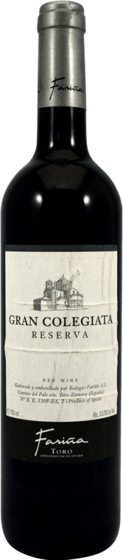 29,95 € Envoi gratuit | Vin rouge Fariña Gran Colegiata Spécimen de Collection Réserve D.O. Toro Castille et Leon Espagne Bouteille 75 cl