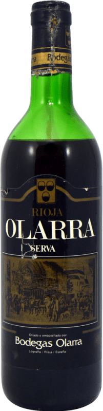 34,95 € Free Shipping | Red Wine Olarra Reserve — Aged D.O.Ca. Rioja The Rioja Spain Bottle 75 cl Collector's Item Not for Consumption