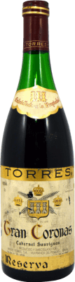 44,95 € Бесплатная доставка | Красное вино Miguel Torres Gran Coronas Коллекционный образец Резерв D.O. Penedès Каталония Испания Cabernet Sauvignon бутылка 75 cl