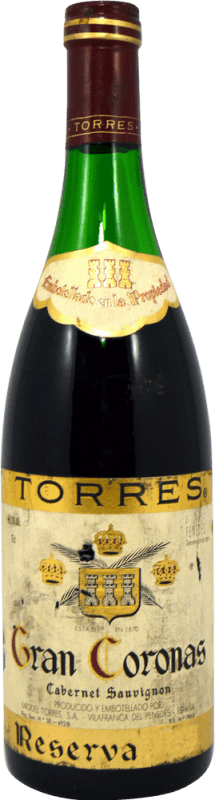 44,95 € Envoi gratuit | Vin rouge Miguel Torres Gran Coronas Spécimen de Collection Réserve D.O. Penedès Catalogne Espagne Cabernet Sauvignon Bouteille 75 cl
