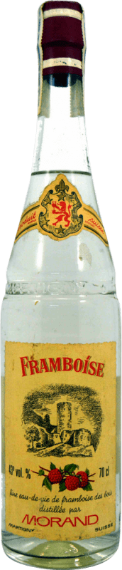 165,95 € Spedizione Gratuita | Liquori Morand Eau de Vie Framboise Esemplare da Collezione anni '70 Francia Bottiglia 70 cl
