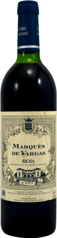 44,95 € 免费送货 | 红酒 Marqués de Vargas 收藏家标本 预订 D.O.Ca. Rioja 拉里奥哈 西班牙 瓶子 75 cl