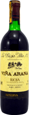 57,95 € Envío gratis | Vino Tinto Rioja Alta Viña Arana Reserva 1982 D.O.Ca. Rioja La Rioja España 75 cl Ejemplar Coleccionista No Apto para Consumo