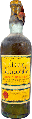 Liquori Destilería Berenguer Licor Amarillo Esemplare da Collezione anni '40 1 L