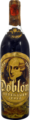 649,95 € Spedizione Gratuita | Brandy Destilería Berenguer Coñac Doblón Jerez Esemplare da Collezione anni '40 Spagna Bottiglia 75 cl
