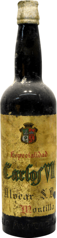 33,95 € 免费送货 | 强化酒 Alvear Carlos VII Especialidad 珍藏版 1940 年代 西班牙 瓶子 75 cl