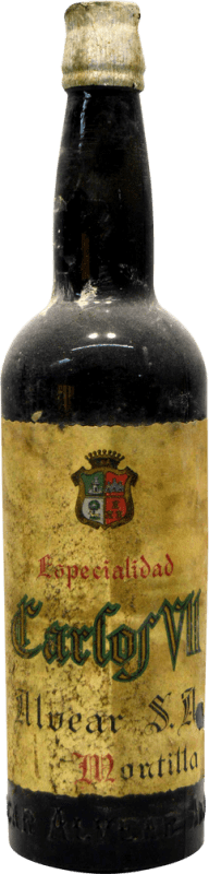 34,95 € Envoi gratuit | Vin Fortifié Alvear Carlos VII Especialidad 1940's Espagne Bouteille 75 cl Objet de Collection Non Destinée à la Consommation