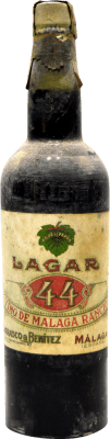 44,95 € 免费送货 | 强化酒 Carrasco & Benítez Lagar 44 Málaga Rancio 珍藏版 1940 年代 西班牙 瓶子 75 cl