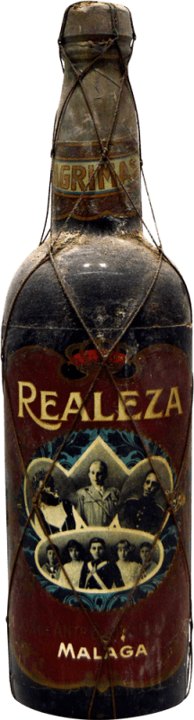 324,95 € 免费送货 | 强化酒 Hijos de Antonio Barceló Realeza Málaga Lágrimas 珍藏版 1920 年代 西班牙 瓶子 75 cl