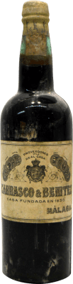 46,95 € Envío gratis | Vino Generoso Fortificado Carrasco & Benítez Málaga Ejemplar Coleccionista 1940's España Botella 75 cl