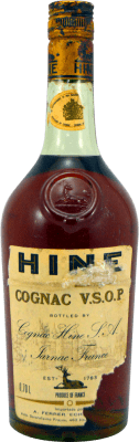 165,95 € Envio grátis | Cognac Conhaque Thomas Hine V.S.O.P. Espécime de Colecionador década de 1980 A.O.C. Cognac França Garrafa 70 cl