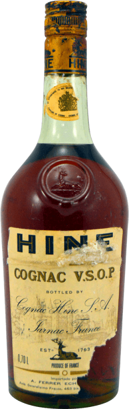 172,95 € 送料無料 | コニャック Thomas Hine 1980's VSOP Very Superior Old Pale — 非常に上質な古い淡色 A.O.C. Cognac フランス 70 cl コレクターズアイテム 飲食不可