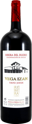 7,95 € Бесплатная доставка | Красное вино Riberalta Vega Izán Молодой D.O. Ribera del Duero Кастилия-Леон Испания Tempranillo бутылка Магнум 1,5 L