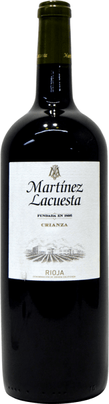 18,95 € 免费送货 | 红酒 Martínez Lacuesta 岁 D.O.Ca. Rioja 拉里奥哈 西班牙 Tempranillo, Graciano, Mazuelo 瓶子 Magnum 1,5 L