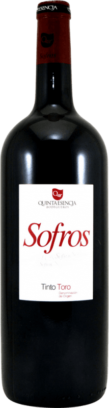 28,95 € 免费送货 | 红葡萄酒 Quinta Esencia Sofros Crianza — 陈酿 D.O. Toro 卡斯蒂利亚莱昂 西班牙 Tempranillo — 丹魄 大瓶 — Magnum 1,5 L