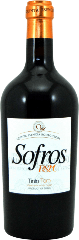 16,95 € Spedizione Gratuita | Vino Rosso Quinta Esencia Sofros P&M Crianza — Invecchiato in Botte D.O. Toro Castilla y León Spagna Tempranillo Bottiglia 75 cl