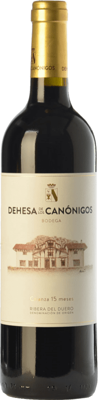 39,95 € 免费送货 | 红酒 Dehesa de los Canónigos 岁 D.O. Ribera del Duero 卡斯蒂利亚莱昂 西班牙 Tempranillo, Cabernet Sauvignon 瓶子 Magnum 1,5 L