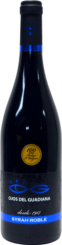 4,95 € Free Shipping | Red Wine El Progreso Ojos del Guadiana Oak D.O. La Mancha Castilla la Mancha Spain Syrah — Shiraz Bottle 75 cl