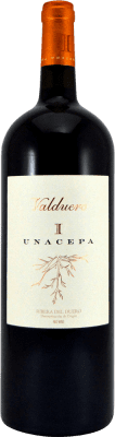 48,95 € Spedizione Gratuita | Vino rosso Valduero I Unacepa D.O. Ribera del Duero Castilla y León Spagna Tempranillo Bottiglia Magnum 1,5 L