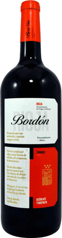 14,95 € Kostenloser Versand | Rotwein Bodegas Franco Españolas Bordón Crianza — Kurze Fassreifung D.O.Ca. Rioja La Rioja Spanien Tempranillo, Garnacha — Grenache Magnumflasche 1,5 L