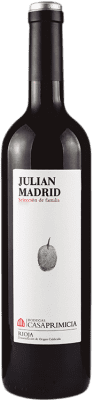 25,95 € 送料無料 | 赤ワイン Casa Primicia Julian Madrid Selección de Familia D.O.Ca. Rioja ラ・リオハ スペイン Tempranillo ボトル 75 cl