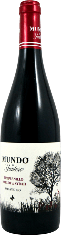 7,95 € Spedizione Gratuita | Vino rosso Yuntero Mundo Giovane D.O. La Mancha Castilla-La Mancha Spagna Tempranillo, Merlot, Syrah Bottiglia 75 cl