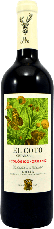13,95 € 免费送货 | 红葡萄酒 Coto de Rioja Crianza — 陈酿 D.O.Ca. Rioja 拉里奥哈 西班牙 Tempranillo — 丹魄 Organic — 有机 75 cl