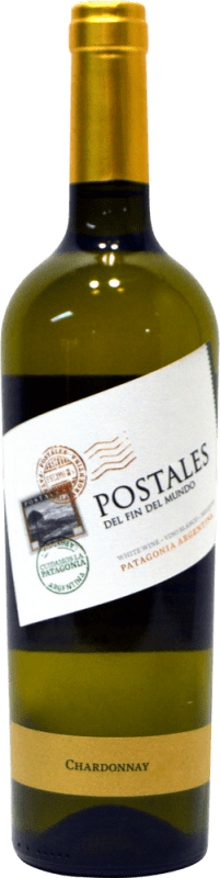 15,95 € Envio grátis | Vinho branco Fin del Mundo Postales I.G. Patagonia Patagonia Argentina Chardonnay Garrafa 75 cl
