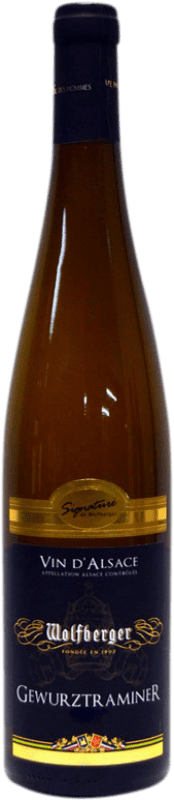 15,95 € 免费送货 | 白酒 Wolfberger A.O.C. Alsace 阿尔萨斯 法国 Gewürztraminer 瓶子 75 cl