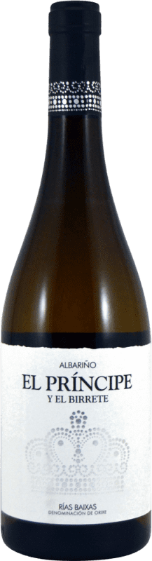 10,95 € Envio grátis | Vinho Branco Vinaltia El Príncipe y el Birrete D.O. Rías Baixas Galiza Espanha Albariño — Albarinho Garrafa 75 cl