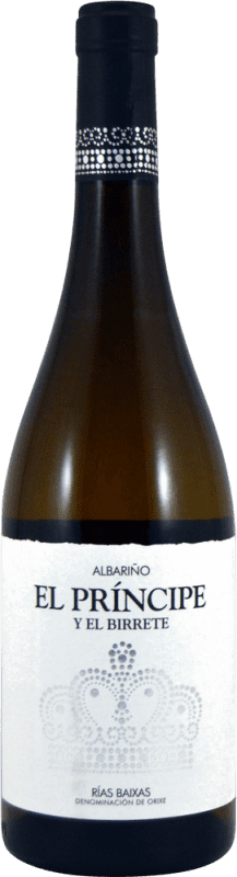 10,95 € Envío gratis | Vino blanco Vinaltia El Príncipe y el Birrete D.O. Rías Baixas Galicia España Albariño Botella 75 cl